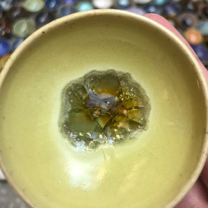 Tiny ceramic bowl geode image 8