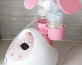 Bundle Spectra Breast Pump 's Bottle Holder Attachment and Flange Covers , Spectra pump Accessories, 3D printed