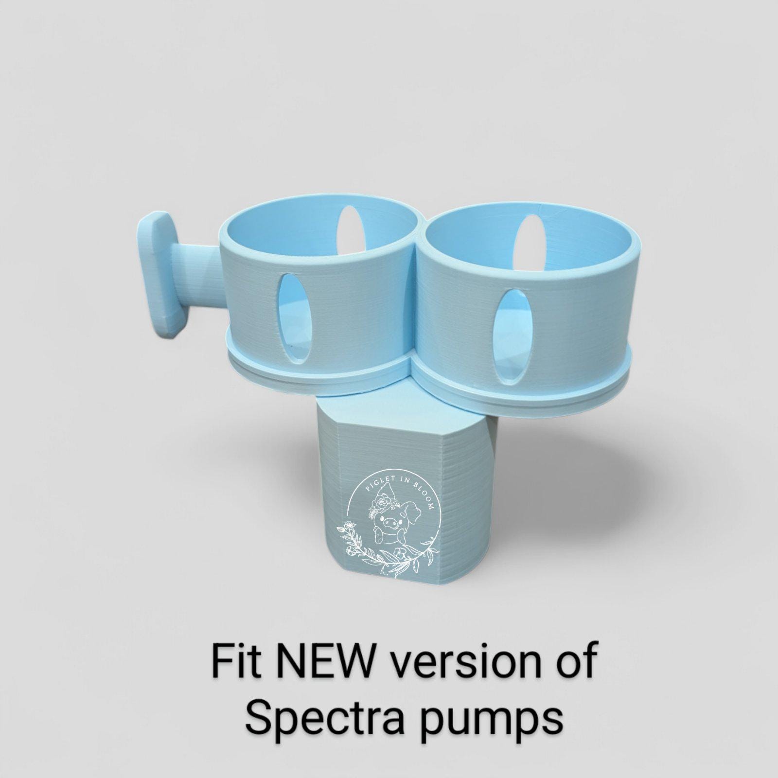 Bundle - NEW Generation Spectra Breast Pump S1 S2 's Bottle Holder Attachment and Flange Covers , Spectra breast pump Accessories,3D printed
