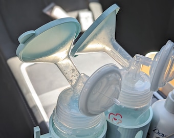 Bundle Spectra Breast Pump 's Bottle Holder Attachment and Flange Covers , Spectra breastpump Accessories, 3D printed