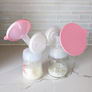 Bundle - OLD gen Spectra Breast Pump 's Bottle Holder Attachment and Flange Covers , Spectra breastpump Accessories, 3D printed image 8