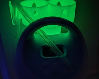 Glow in the dark Spectra Breast Pump S1 S2 Bottle Holder Attachment, Spectra pump, 3D printed