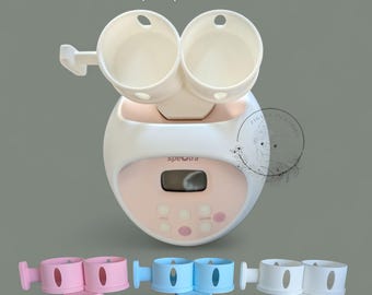 NEW generation Spectra Breast Pump S1 S2 's Bottle Holder Attachment (no flange covers), Spectra breast pump, 3D printed