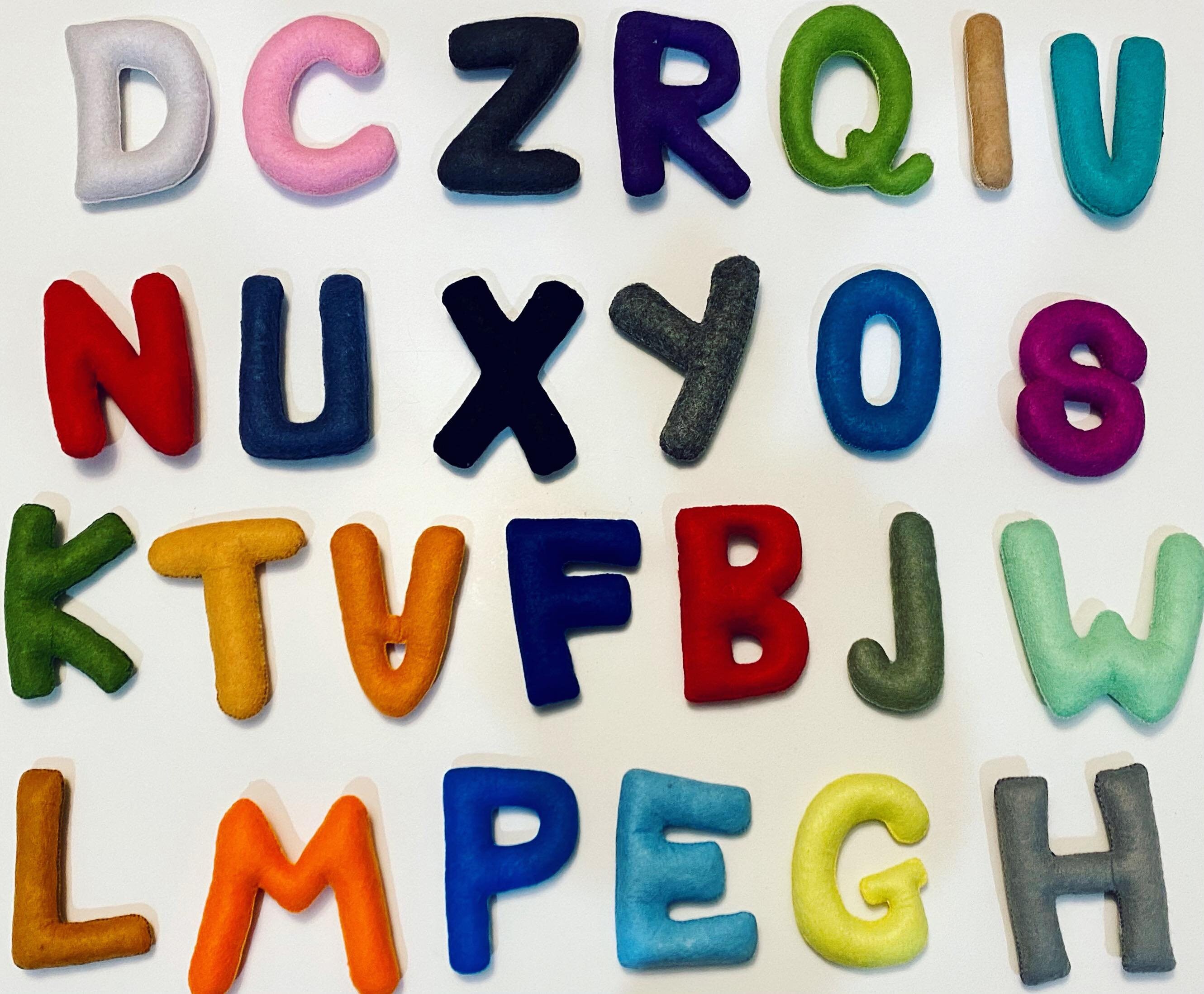 LARGE Felt Alphabet Set, Gift for Kids, Learning ABC, Montessori ...