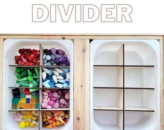 Ikea Trofast bin divider, Tub Divider, Tinker tray, Gift for Kids, Montessori Material