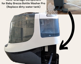 NEW IMPROVED version - Auto-drainage Component (with hose) for Baby Brezza Bottle Washer Pro (Replace dirty water tank) - upgraded version 2
