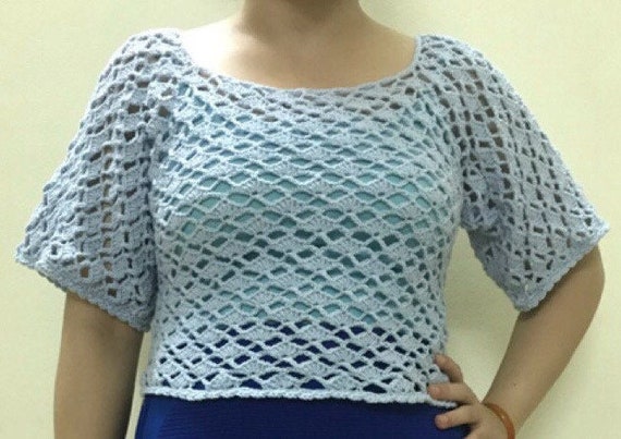 Blusa top a crochet new arrivals