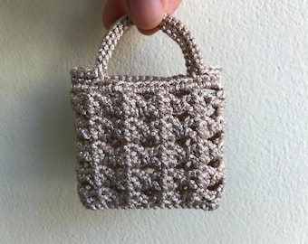 Crochet Mini Bag Pattern | Easy Crochet Cluster Mini bag/Key Chain/Doll Bag/purse/toy bag pattern