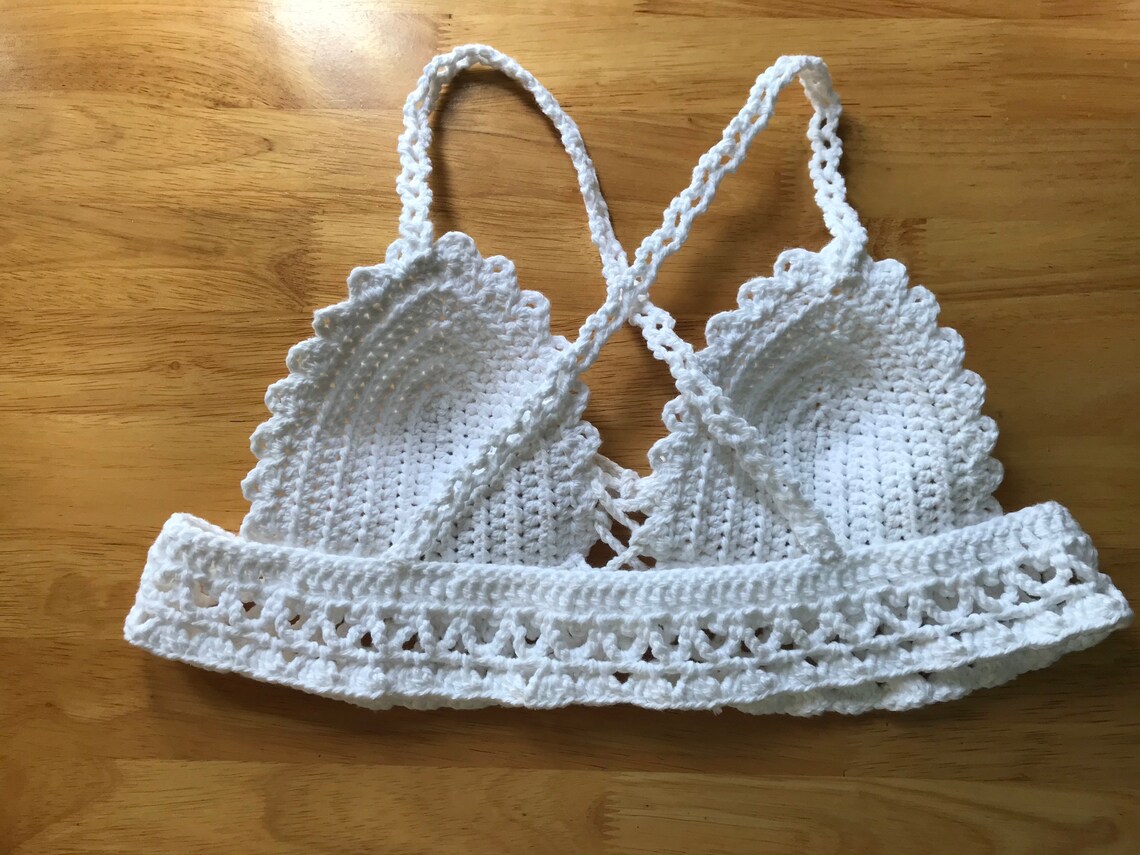 Crochet Bikini Top Pattern, Crochet Bralette Pattern, Crochet Lace Bralette Pattern,easy Crochet