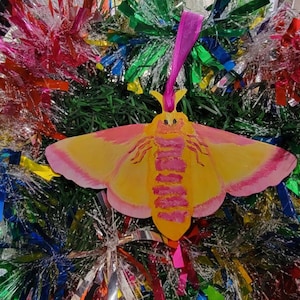 Rosy Maple Moth Ornament