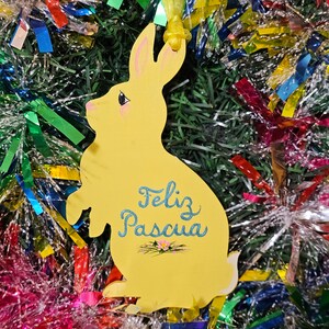 Easter Bunny Ornament Feliz Pascua