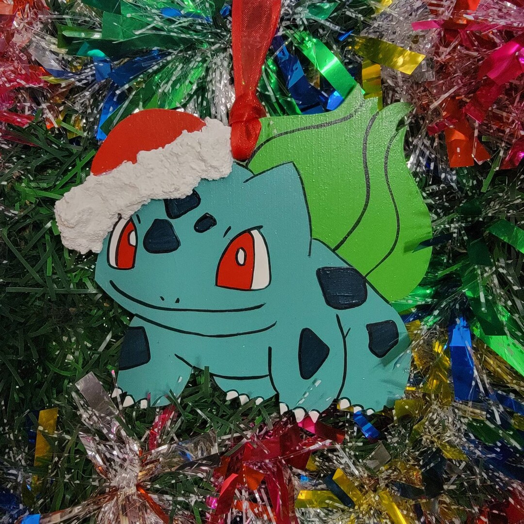 Santa Bulbasaur Ornament - Etsy