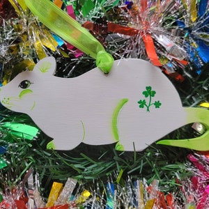 St. Patrick&#39;s Day Rat Ornament