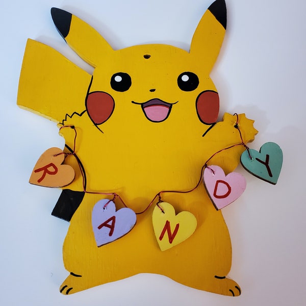 Personalized Pikachu Ornaments - Etsy