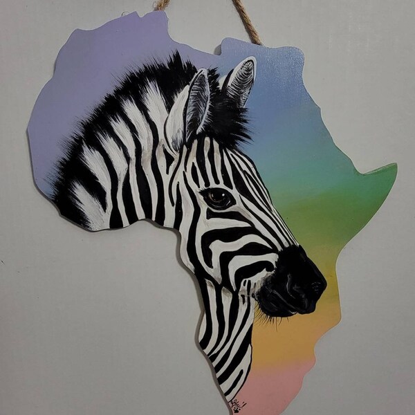 Zebra Wall Hanging Etsy