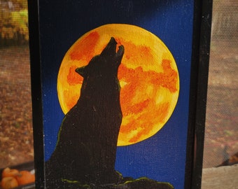 Wolf Full Moon #1 - 5x7