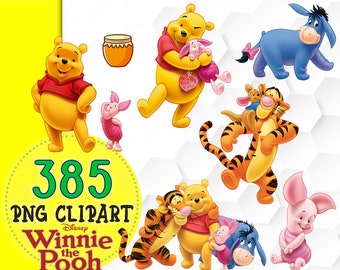 Winnie the Pooh 385 Clipart,Party,Instant Download,Birthday Invitations,PNG,Winnie the Pooh,clipart