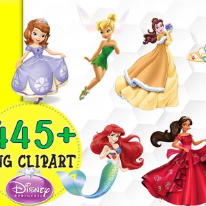 Princess 445+ Clipart,Princess png,Princess,Instant Download,png,Transparent Background,Birthday Invitations