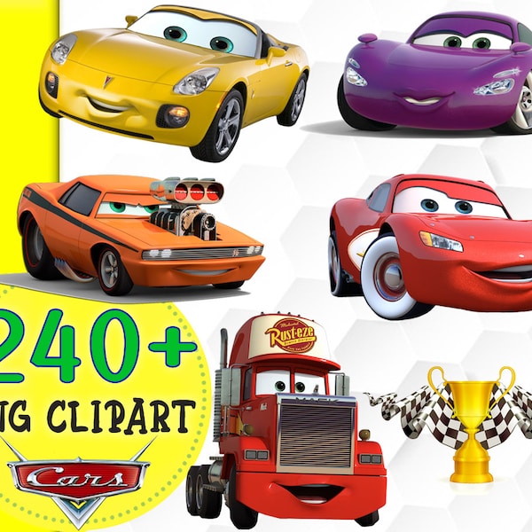 Cars clipart png,240+ Clipart,McQueen clipart,Transparent Background,Cars,Planes clipart