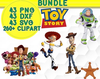 Toy Story bundel, Toy Story SVG, Toy Story clipart, Toy Story PNG, Buzz, Toy Story cricut bestand, Toy Story 4, Toy Story silhouet, Forky