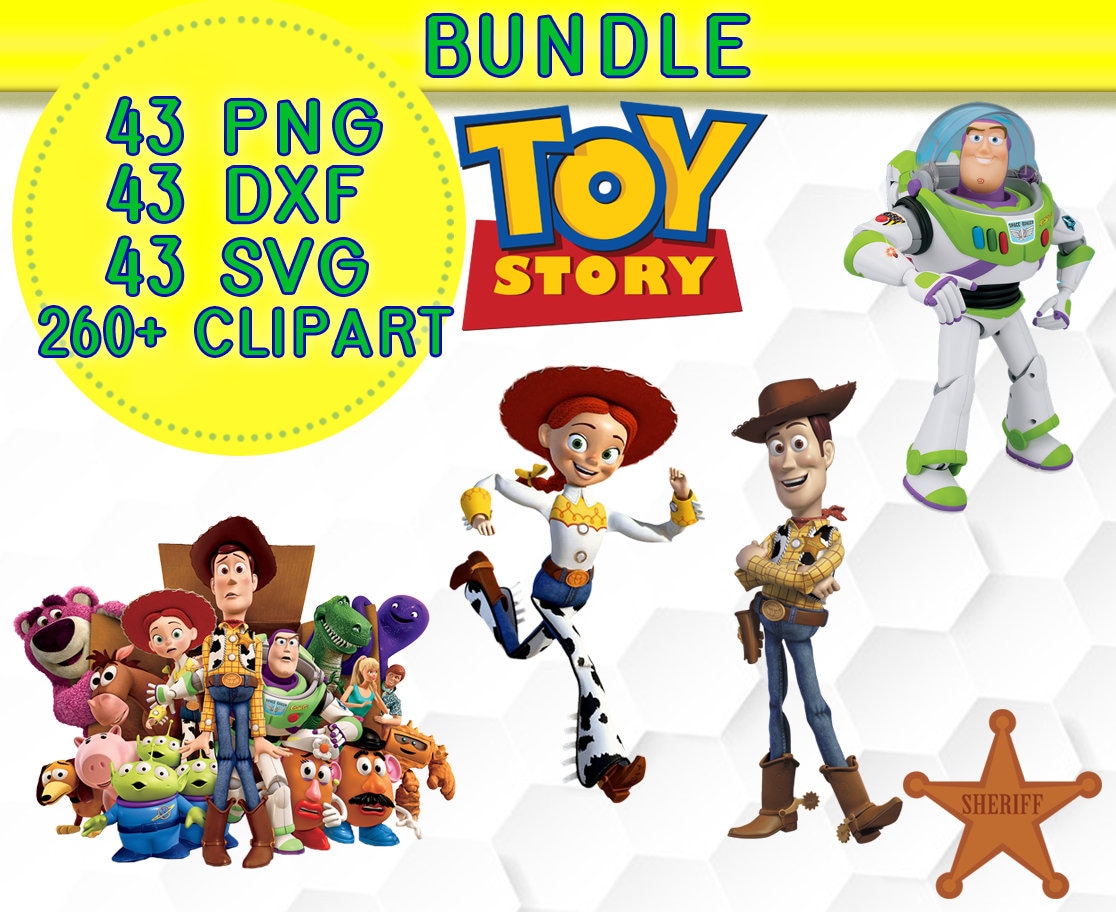 Toy Story bundle,Toy Story svg,Toy Story clipart, Toy Story png,Buzz,Toy Story cricut file,Toy Story 4,Toy Story silhouette,Forky