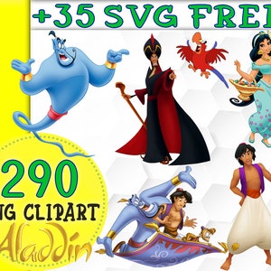 Aladdin png clipart,Jasmine clipart,Aladdin svg,Aladdin,Jasmine svg,svg bundle,princess Jasmine,Genie svg,Princess png