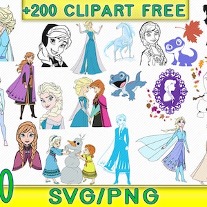 Big Bundle Frozen svg,Frozen 2,Frozen png,Frozen Silhouette,Elsa svg,Frozen clipart,Free clipart,Frozen svg bundle