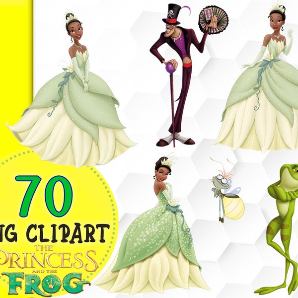 Princesse et la grenouille, clipart png, 70 Clipart, princesse, png, Tiana, princesse png