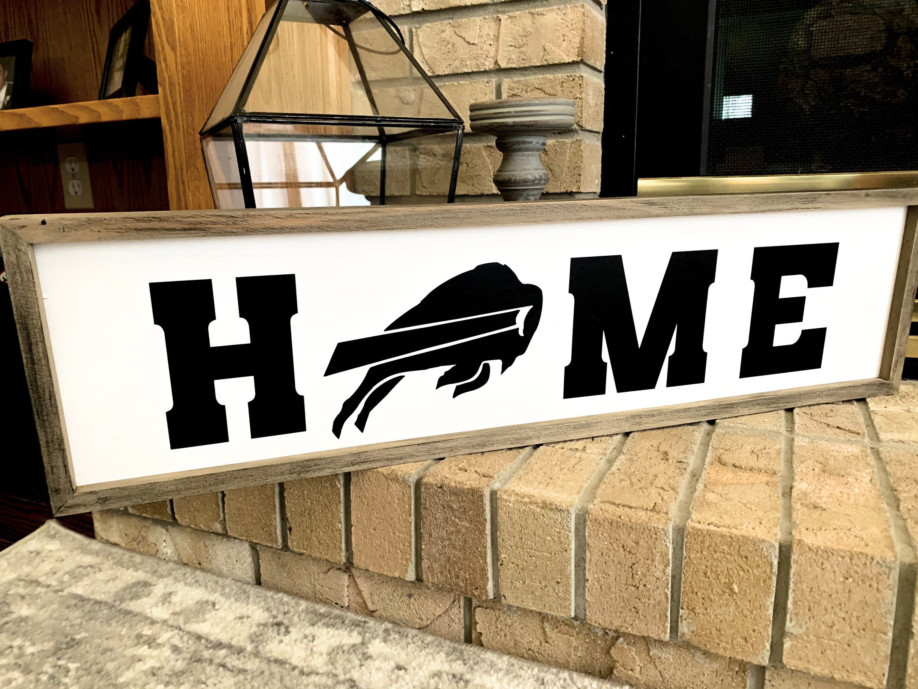 Home Sign Wall Decor Buffalo Bills Home Decor Wooden Signs Etsy