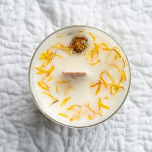 Lemon Verbena Soy Candle: Wood Wick, Botanical Aromatherapy