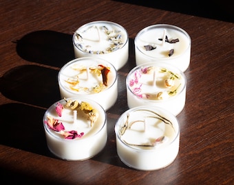 Scented Soy Tea Light Candles - Aromatherapy Sampler Pack