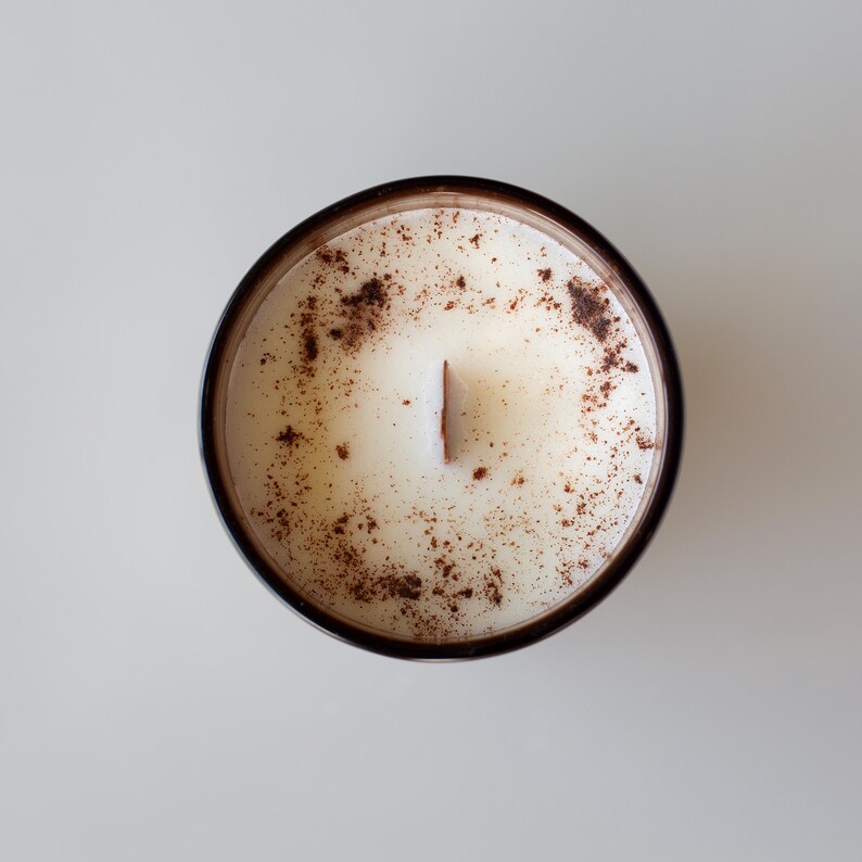 Hand Poured Soy Candle, Wood Wick, Aromatherapy, Dye Free Bild 6
