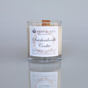 Hand Poured Soy Candle, Wood Wick, Aromatherapy, Dye Free Bild 5