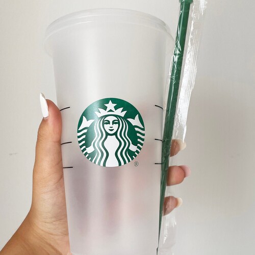starbucks clear frosted reusable cup