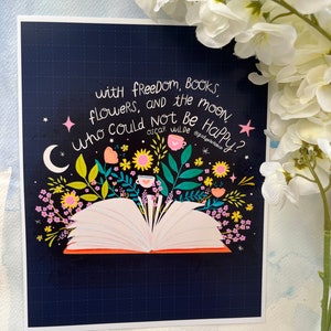Amoureux des livres, Oscar Wilde Impression d'art / Carte / Carte postale