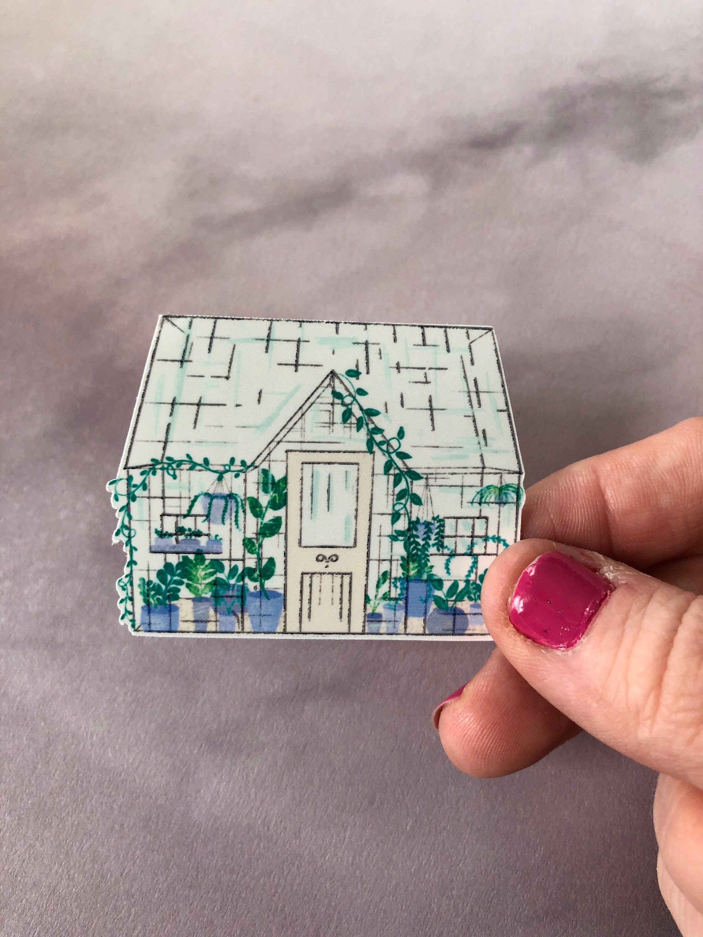 Greenhouse Sticker Etsy