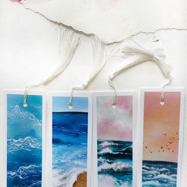 Ocean Seaside Bookmark 4-pack