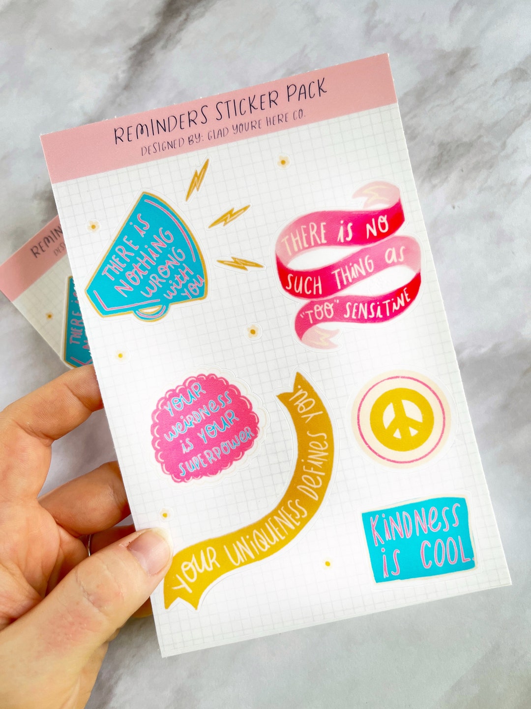 Reminder Sticker Sheet 2 Stickers for Journaling, Bullet Journals, Bujo ...