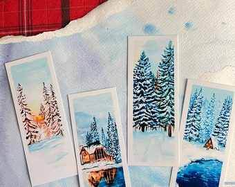 Winter Wonderland Wilderness Bookmark 4-Pack