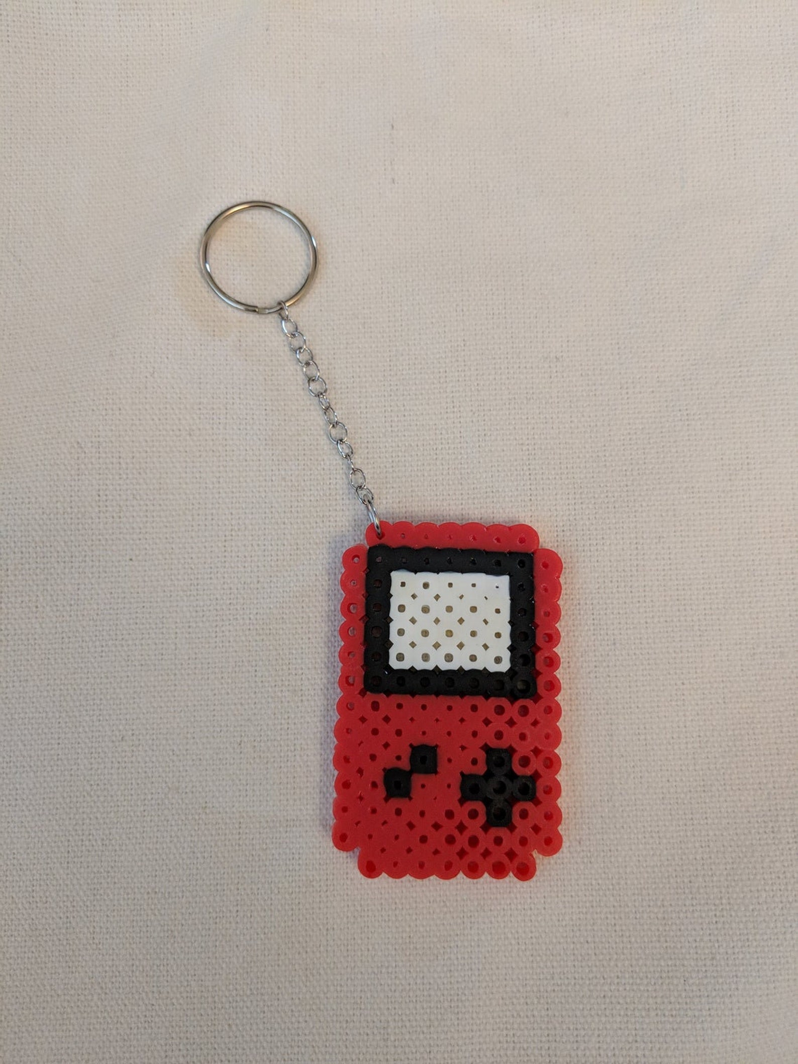 Game Boy Perler Bead Keychain Etsy