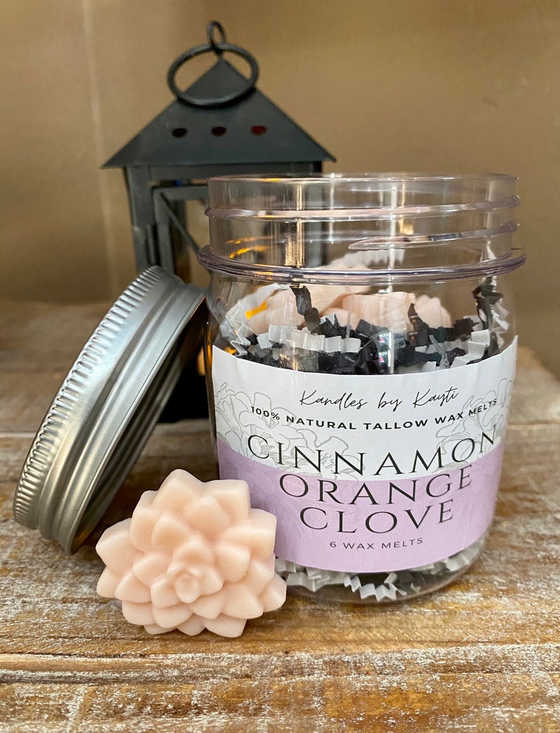 Cinnamon Orange Clove Tallow Wax Melts Etsy UK