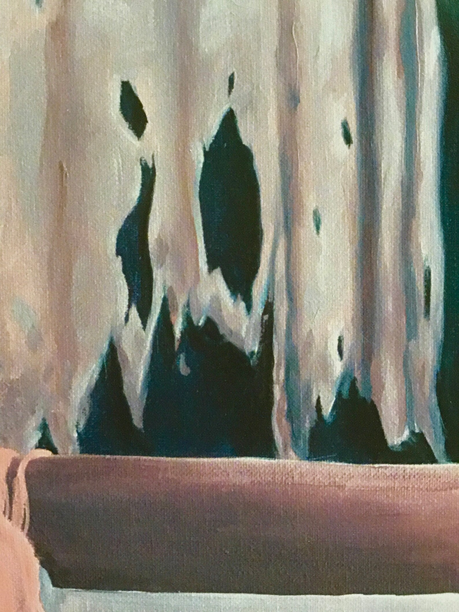 Art Print Girl in Tub Bathroom Painting Bath Tub Pink Hair Etsy