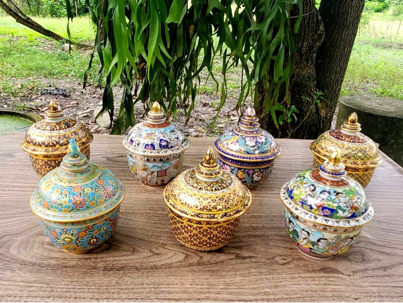 Thailand Art Vase - Etsy Australia