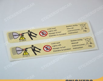 BMW "Xenon Attention" Sticker - 71237248266