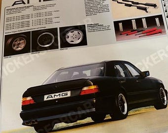 New Replica Mercedes AMG Book 1986 Deutsch Language W124 W201 W123 W107 W126