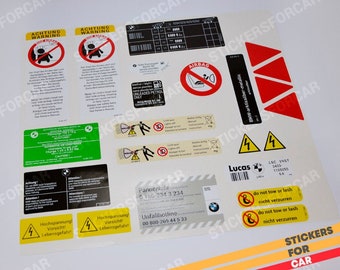 BMW E39 520 - M5 Decals stickers set restoration aufkleber
