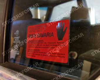 2 х Safety BMW Bavaria BMW E30 M3 E24 M6 E28 E34 M5 M635csi E32 Decal