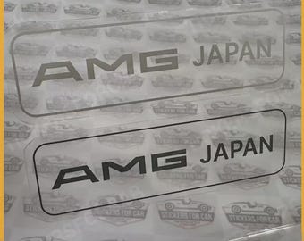 AMG Japan Black White Clean Sticker