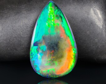 10.50 Crt Vintage Ethiopian Fire Opal Cabochon: Rare Loose Gemstone.