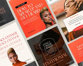48 Canva Carousel Social Media Bundle für Coaches, Unternehmensgründer ...